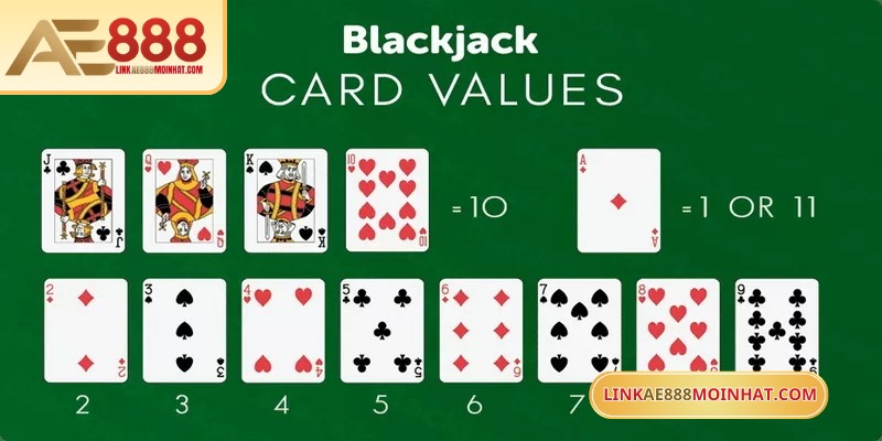 Thứ Tự Bài Poker Bí Quyết Ghi Nhớ Nhanh Cho Người Chơi 16 Blackjack AE888 có mục tiêu là đưa tổng điểm gần 21 nhất
